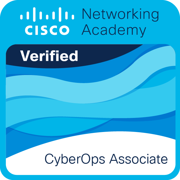 Badge officiel Cisco Certified CyberOps Associate